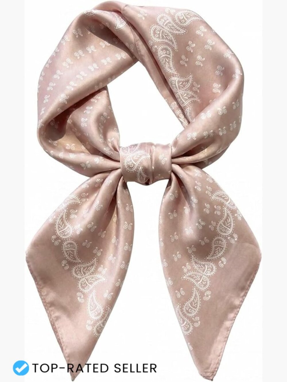 Satin-Like Square Scarf for Women - 27.5" Versatile Head Wrap or Neck Fashion